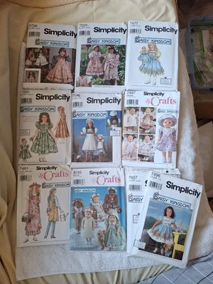 (10) Daisy Kingdom Patterns Clothes for Girls Women & Dolls *2 Doll Patterns Cut - Image 1 of 4