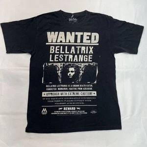 Camisa Harry Potter Wanted Bellatrix Lestrange Camiseta Negra Talla M - Imagen 1 de 10