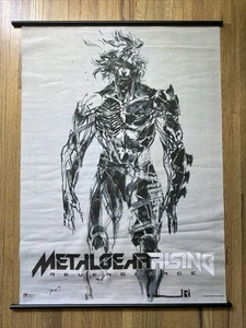 Metal Gear Rising Revengeance Edizione Limitata Espositore Negozio Panno Poster 2013 - Foto 1 di 13