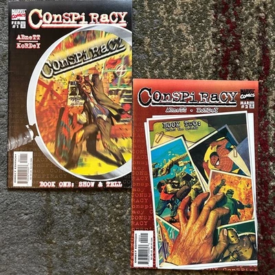 all 2 Conspiracy by Igor Kordey + Dan Abnett Complete Series 1998 Marvel Comics - Image 1 of 4