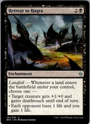 Magic | BFZ | Retreat to Hagra | 121 | Normal | LP - Image 1 of 2