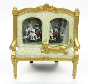 3D Framestyles Picture Frame Gold Cat Kitten Victorian For 2" X 2.5" Photos - Picture 1 of 4