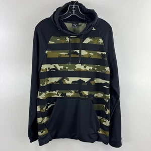 Nike Dry Training Pullover Hoodie Herren Medium Schwarz Camouflage Gestreift - Bild 1 von 10