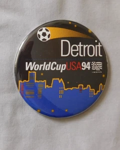 Detroit 1994 World Cup USA Wincraft 3 1/4” Button Pin - Picture 1 of 1