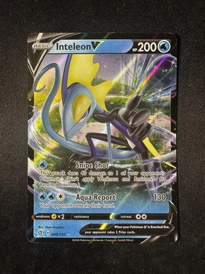 Pokemon Inteleon V Ultra Rare SWSH02: Rebel Clash 049/192 NM - Image 1 of 4