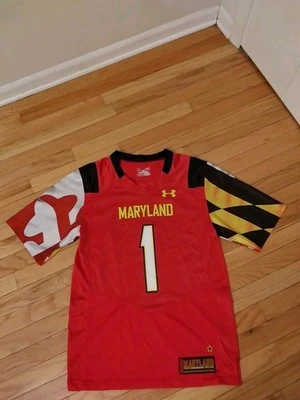Camiseta de fútbol para hombre Maryland Terrapins NCAA Under Armour 2016 talla S suelta Foto 1 de 4