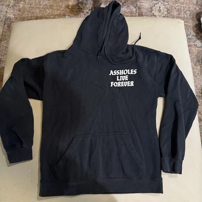 ASSHOLES*S Sudadera con Capucha Pullover Live Forever Para Hombre Talla Mediana Foto 1 de 4