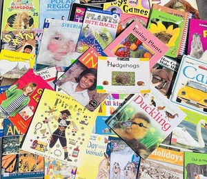 50 x Random Educational Children Book Bundle Age 4-8 Mixed Job Lot Home School - Imagen 1 de 7