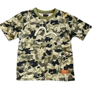 Vintage Evisu Heritage Seagull T-Shirt M Camo Graphic Print Japan Streetwear Y2K - Bild 1 von 12