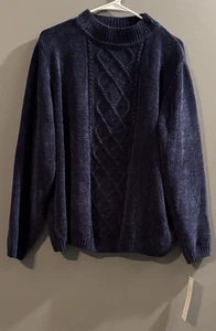 Nuevo con etiquetas Suéter Clásico Alfred Dunner Cuello Simulado Azul Zafiro XL - Imagen 1 de 9