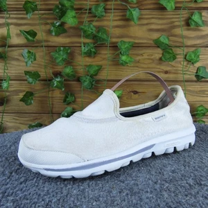 Zapatos para caminar Skechers GOwalk blancos sin cordones talla 6 cómodos ligeros para mujer - Imagen 1 de 7