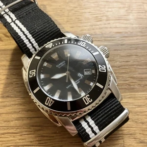 Casio Diver Style Watch Black Nylon Strap 200M Super Illuminator Japan - Picture 1 of 6