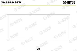 Cuscinetto biella per Volvo Xc40 Xc90 I II VAN Xc60 V70 III Glyco 71-3926ore 1999 -> - Foto 1 di 4
