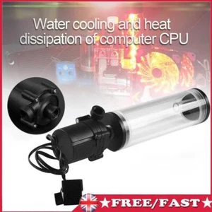 G1/4 Thread XHC8+160mm Cylinder Water Tank Water Pump for CPU Water Cooling - Afbeelding 1 van 8