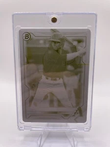Alek Thomas 2021 Bowman Yellow Parallel 1/1 Printing Plate BP-31 Diamondbacks - Picture 1 of 7
