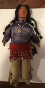 Vintage Shookum Billy Good Native American Indian Doll 16” 1940’s To 50’s - Picture 1 of 17