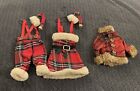 Christmas Doll Clothes Ornaments Sweater Dress Coat Britches Hangers D12