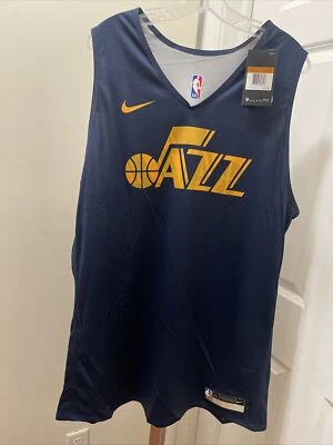 Nike Mens Basketball NBA Sleeveless Pullover Tank Top Black Jazz Size 2XLT S19 - Image 1 of 4