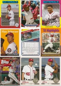 2019 Topps Archives Washington Nationals Team Set mit Schnappschüssen & TM (10) - Bild 1 von 1