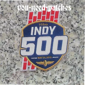 2019 103rd Indy Indianapolis 500 Racing Logo Parch Car Racing Event Jersey sew - Picture 1 of 1