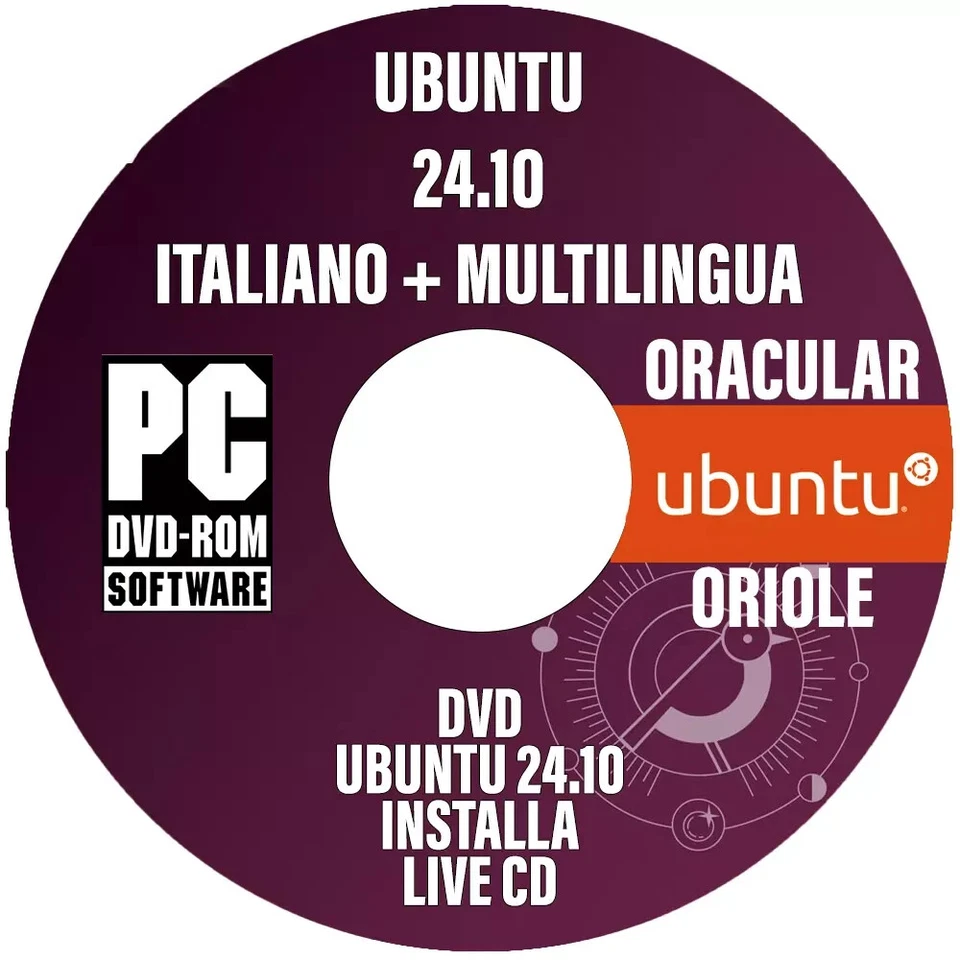 LINUX UBUNTU 22.10 DVD UBUNTU TUTTI I PC 64Bit ITALIANO INSTALLAZIONE + LIVECD - Immagine 1 di 2