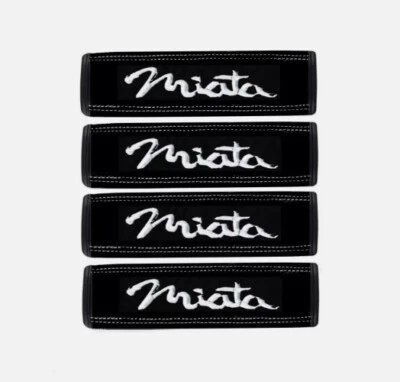 Almohadillas de hombro para cinturón de seguridad Mazda Miata X5 cuero genuino 4 piezas cubierta cuero Foto 1 de 3