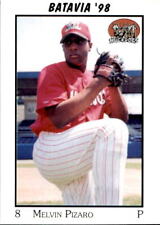 1998 Batavia Muckdogs Team Issue #22 Melvin Pizaro Carolina Puerto Rico PR Card