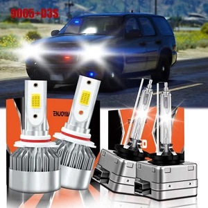 For Chevrolet Tahoe 2015-2020 HID 4Pcs LED Headlight Bulbs Kit High/Low Beam - Picture 1 of 11