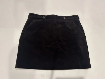 Minifalda Banana Republic para mujer 8 botones de terciopelo cremallera púrpura oscuro gótica Foto 1 de 4