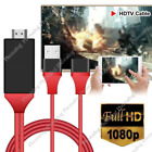 Câble HDMI 1080P adaptateur téléphone vers TV HDTV AV universel pour iPhone Android type C