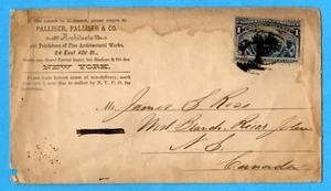 1-Cent Columbrian, New York Palliser, Palliser & Co, to Nova Scotia - Picture 1 of 2