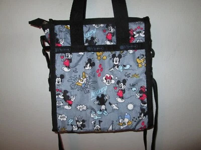 Nuevo LE SPORTSAC x Disney Mini Bolso Bandolera Cartera en Mickey Doodle Foto 1 de 4