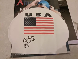 Riley Gaines Barker Political Activist Kentucky Swimmer Autographed USA SWIM CAP - Picture 1 of 2