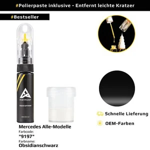 Lackstift für Mercedes Alle Modelle Code: 9197 Obsidianschwarz - Picture 1 of 10