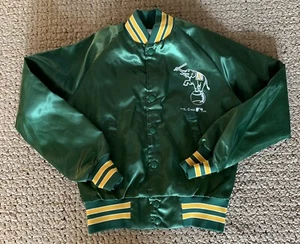 Giacca vintage Oakland Athletics Locker Line Youth raso 10/12 usata in ottime condizioni - Foto 1 di 7