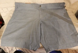 Pantalones Cortos Para Hombre Azul Frente Plano Goodfellow & Co Grandes y Altos Talla 52/10" Entrepierna - Imagen 1 de 6