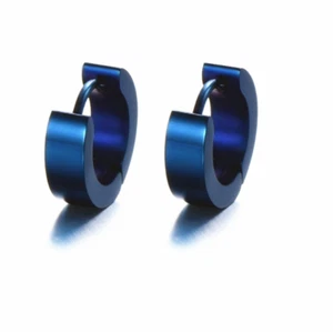 2PCS Small Cartilage Hoop Earrings for Women Men Stainless Steel Huggie Earrings - Picture 1 of 14