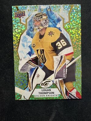 21-22 UD ICE Hockey Green Rookie 131 Logan Thompson - Image 1 of 2