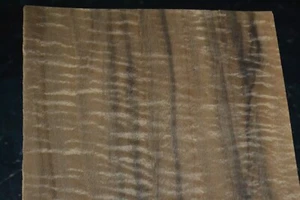 Fumed Curly Beech Raw Wood Veneer Sheet 10 x 39 inches 1/42nd thick N5943-00 - Picture 1 of 8