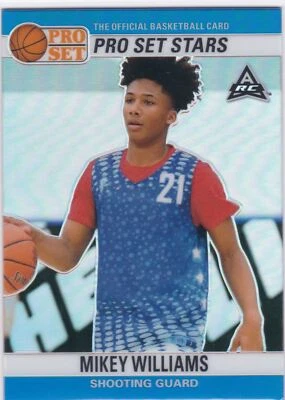 2021 Pro Set Sports Metal Stars Blue Prism #6 Mikey Williams - Rookie RC 13/35 - Image 1 of 2