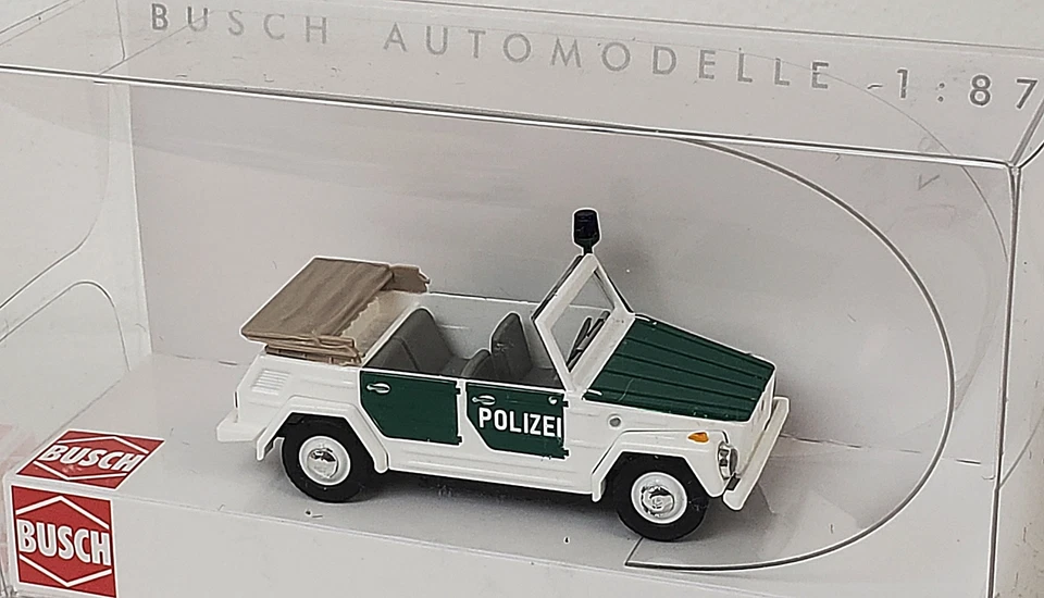 Busch NEW HO VW 181 Volkswagen Thing in Green & White Polizei Cologne/Köln - Image 1 of 1