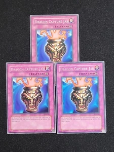 3 x YuGiOh Dragon Capture Jar - LOB-045 - Rare Unlimited LP - Picture 1 of 15