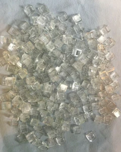 Lego Lot 200 1 x 1 X 2/3 Trans-Clear Slope 54200 21024 10177 21045 Cheese Slope - Picture 1 of 5