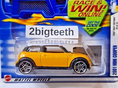 HOT WHEELS 2002 FIRST EDITIONS SERIES 2001 MINI COOPER PR5 Variation - Image 1 of 4