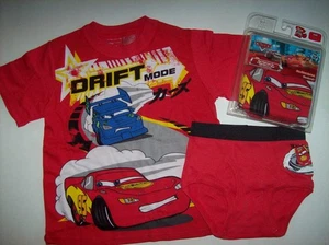 Cars Underwear Boys 2pc Set Undershirt/Brief Disney/Pixar Fun-Deez size 8 New - Picture 1 of 1