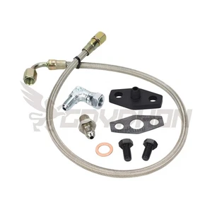 4AN Turbo Oil Feed Line Kit For MAZDA RX-7 RX7 13B FC HT18S-2S Stock Replacement - Picture 1 of 2