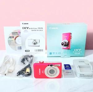 Canon IXY DIGITAL 110 IS Pink 10.0MP 3x zoom Compact Digital Camera w/ Box - Picture 1 of 24