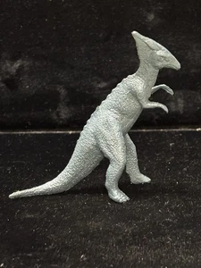 Vintage 1960 Rare Metallic Blue Parasaurolophus Plastic Marx Prehistoric Playset - Picture 1 of 8