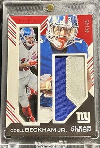 2016 Panini Clear Vision Odell Beckham Jr. Giants 44/49 Framed Fabrics Jum Patch - Picture 1 of 4