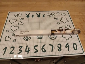 Nuevo IKEA BAKTRADITION Blanco/Turquesa Alfombrilla para Hornear 61x46 cm (24x18") Holiday Bake - Imagen 1 de 5